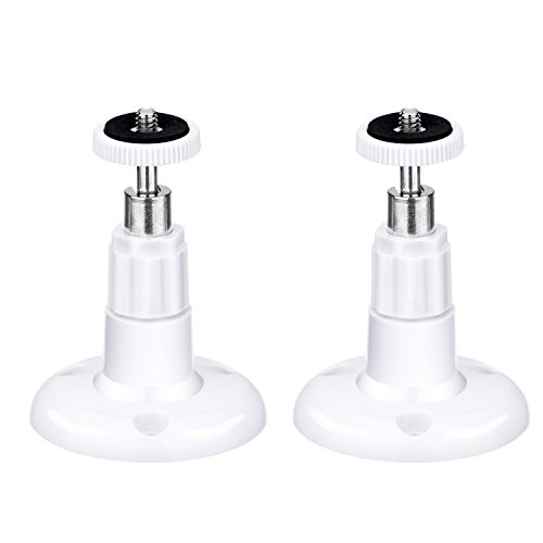 eBoot 2 Pack Security Camera Wall Mount Bracket Indoor and Outdoor Mount Adjustable for Arlo, Arlo Pro and Other Compatible Models (White)
