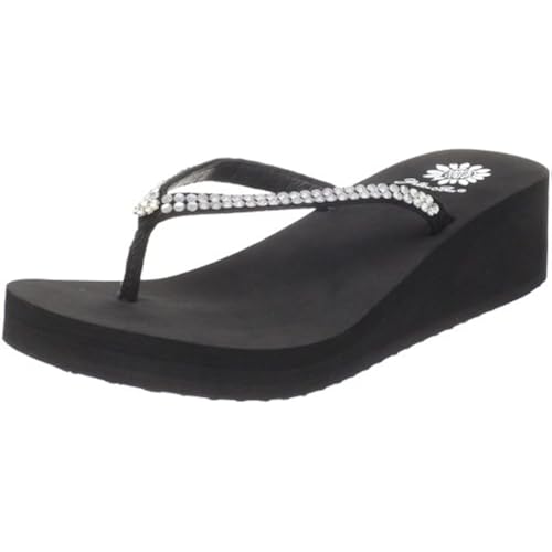 yellow box custard flip flops