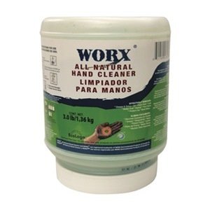 Worx All-Natural Hand Cleaner 11-1300 All Natural Powdered Hand Soap, Btle, 3lb, Green