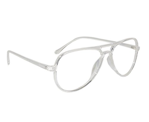 transparent frame aviator glasses