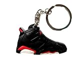 Air Jordan Shoe Key Chain Generation 6 VI Black Red White Colors