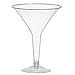 Amscan Clear Plastic Martini Glasses, 2/Pack, 20 Per Pack (350100.86)