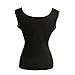 Women's Hot Sweat Slimming Neoprene Shirt Vest Body Shapers for Weight Loss Fat Burner Tank Top (Large, Black)