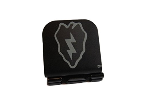 25th Infantry Division Patch Laser Etched Hat Clip Black