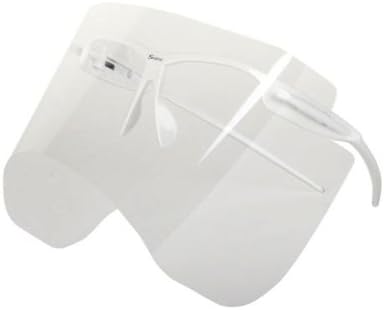 S-view Face Transparency Film Sunglass Fishing Outdoor Gardening Sports Anti-uv Anti-fog Doctor Researcher Hair Stylist Aesthetic Chefs Food Plant Artist Golfers Sunglass Eye Face Protection Sunglass Professional Face Mask Sun Visor Face Shields (Medium)