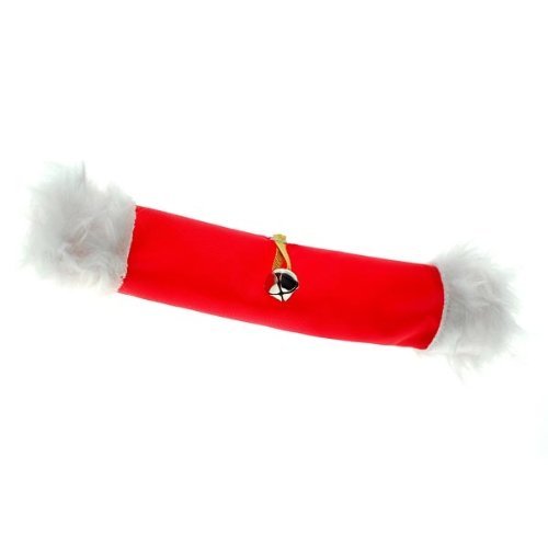 William Hunter Equestrian Christmas Noseband Sleeve - with white fur and bells