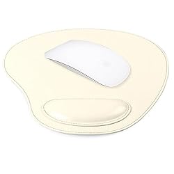 Londo Leather Oval Mousepad with Wrist Rest