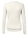 MBJ WSK781 Womens Keep It Classic Round Cardigan M IVORY