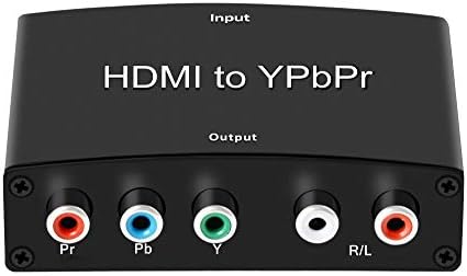 HDMI to Component Converter,ZAMO HDMI to YPbPr Component RGB 1080p Video and R/L Audio Output Converter Adapter Supporting 1080p 2 Channels LPCM -Black