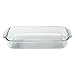 Pyrex Basics 3 Quart Glass Oblong Baking Dish with Red Plastic Lid, Lasagna Pan, Includes Bamboo Hot Pad By Andalus