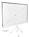 VIVO 100 inch Portable White Frame, Indoor Outdoor Projector Screen, 100 inch Diagonal Projection HD 4:3 Projection Pull Up Foldable Stand Tripod (PS-T-100W)