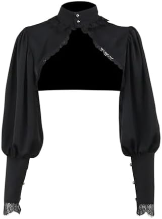 Amazon.com: Gothic Bell Sleeve Crop Top Y2k Chains Lace Up