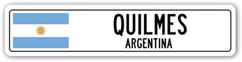 - QUILMES, Argentina Street Sign Argentinian Flag City Country Road Wall Gift