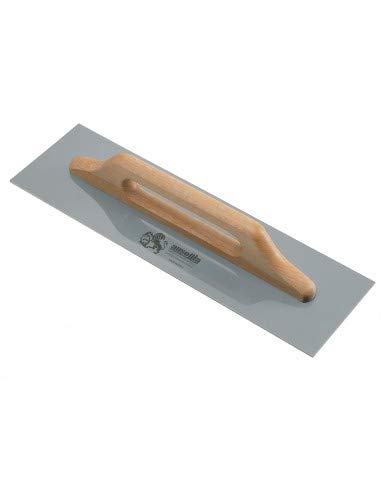 AUSONIA - 42081 PLASTERING Trowel 48X12 with Stainless Steel Blade, Selected Wooden Handle