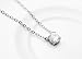 Rigant AAA Cubic Zirconia Crystal Ornate Round 6mmx6mm Zirconia Solitaire Pendant Necklace Fashion Jewelry for Women (Platinum Plated)