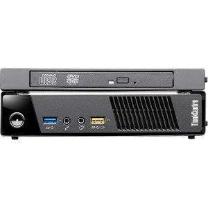 Lenovo ThinkCentre M93p 10AB0011US Desktop (2.0 GHz Intel Core i7-4765T Processor, 8GB DDR3, 128GB SSD, Windows 7 Professional) Black