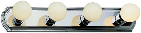 Trans Globe Lighting 3224 ROB 4-Light Racetrack Bathroom Bar Light, Rubbed Oil Bronze