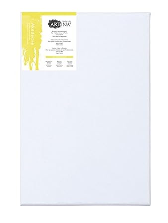 Artina Malkartons - Beste Qualität - echtes Maltuch - 2-Fach vorgrundiert - 100% Baumwolle - 50x70cm