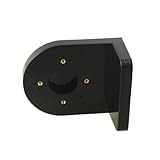 uxcell Plastic Right Angle Bracket Wall Mount Security Shelf for Dome Camera Black