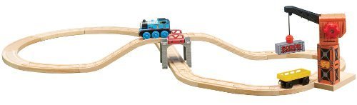 Learning Curve Thomas Wooden Railway Crane & Cargo Figure-8 Set