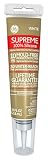 GE Supreme 100% Silicone 30 Min. Water-Ready caulk, 2.8 oz tube, White