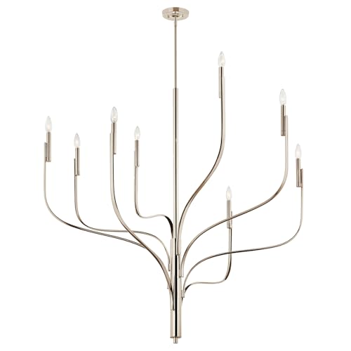 Kichler Livadia 8-Light Chandelier, Polished Nickel