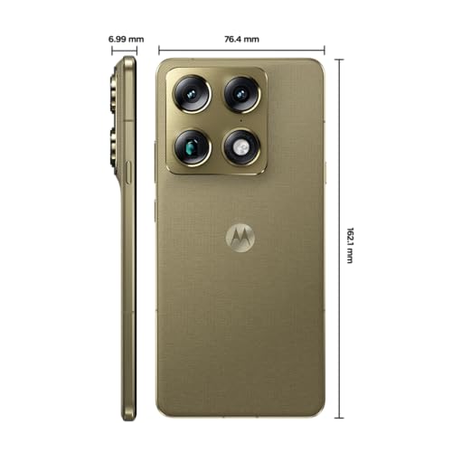 Smartphone Motorola Signature 5G - 512GB 24GB (12GB RAM + 12GB RAM Boost), 3 cameras 50MP Sony Lytia e Zoom 100x, Tela 1.5K extreme Amoled 165hz - Verde Oliva