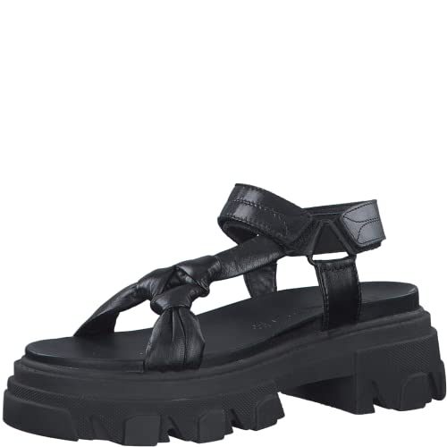 MARCO TOZZI 2-2-28788-20, Sandalia para Mujer, Negro (Black), 36 EU