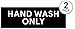 Hand Wash Only Sticker Signs | Workplace Hygiene Reminder for Restaurants, Commercial Kitchens, Hospitals, Clinics, and Medical Facilities (Pack of 2)
