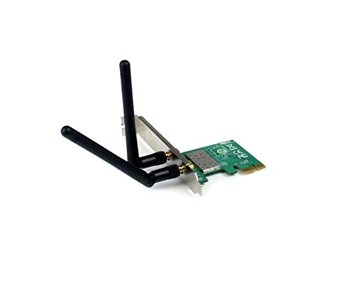 StarTech.com PCI Express Wireless N Card - 300 Mbps PCIe 802.11 b/g/n Network Adapter Card - 2T2R 2.2 dBi - PCIe Wireless Desktop Card (PEX300WN2X2)