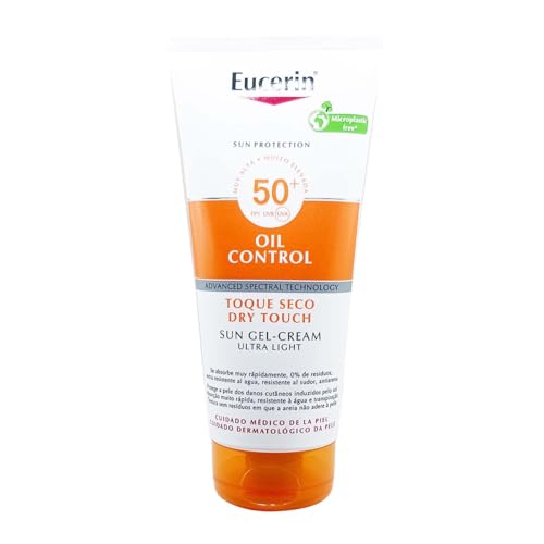 Oil Control Dry Touch Body Sun Gel-Creme SPF 50+ 200 ml, Crema solare 50+ in gel con filtri UVA/UVB, Protezione solare 50+ anti-lucidità per pelle grassa, mista e a tendenza acneica