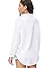Romwe Women's Long Sleeve Casual Blouse Letter Print Collar Button up Shirt
