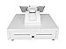 APG Standard- Duty 16” Electronic Point of Sale Cash Drawer | Vasario Series VB320-AW1616 | Printer Compatible | Plastic Till with 5 Bill/ 5 Coin Compartments | White