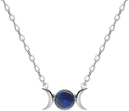 ihuoshang 1 PC Women Crescent Moon&Sun Pendant Necklace Chain Crystal Sailor Natural Necklace Choker Jewelry