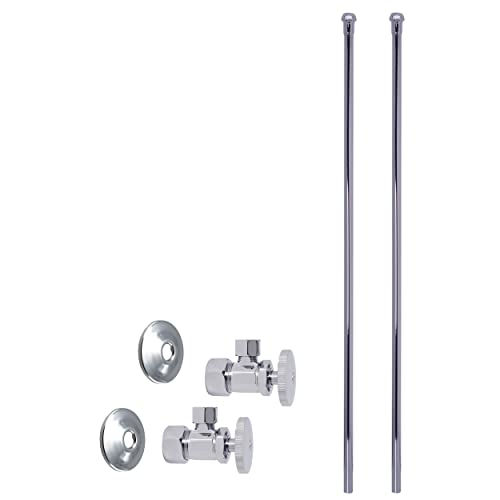 Westbrass A105KBN-26 5/8" x 3/8" OD x 20" Bullnose Riser Supply Line Kit with R…