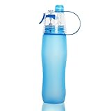 Picador Water Bottle Sport Flip-top Mist Hydration Bottle 25 Oz (Blue)