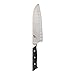 Miyabi Morimoto Edition Hollow Edge Santoku Knife, 7-inch, Black w/Red Accent/Stainless Steel