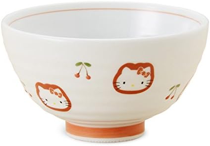 RAO3Z Ranchant Multi Ranchant Rice Bowl, Φ4.2 x Height 2.4 inches (10.7 x 6.2 cm), Hello Kitty Cherry, Arita Ware, Made in Japan
