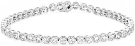 Icon Bijoux B01476R-C01 Bezel Cubic Zirconia Tennis Bracelet