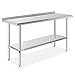 GRIDMANN NSF Stainless Steel Commercial Kitchen Prep & Work Table w/Backsplash - 60 in. x 24 in. primary