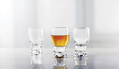 image for Circleware 42781 Tipsy Shot, Set of 6 Heavy Base Glassware Drinking Gl