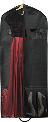 Simplehousware 54-Inch Heavy Duty Garment Bag w/Pocket for Suits, Tuxedos, Dresses, Coats 1 Simplehousware 54-Inch Heavy Duty Garment Bag w/Pocket for Suits, Tuxedos, Dresses, Coats