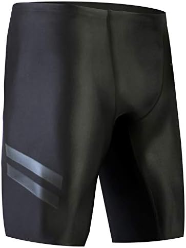 Onvous Boy's Raven Swim Jammer | Racing & Training Black Swimsuit | Fast, Flexible, Comfortable | Sizes: 20-28
