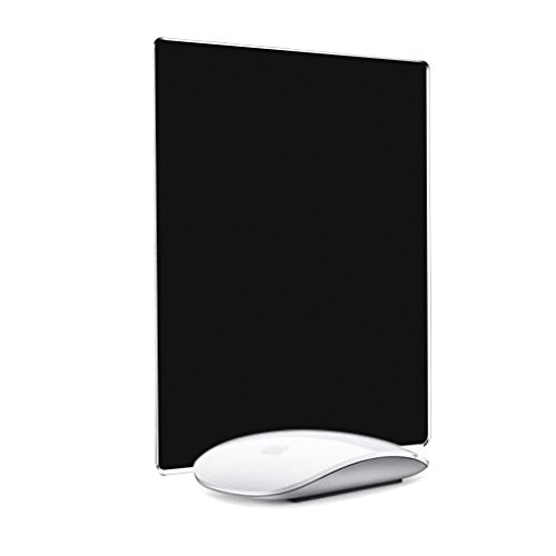 Mouse Pad, Qcute 9.18" 6.11" Gaming Aluminum Mouse Pad W Non-Slip Rubber Base & Micro Sand Blasting Aluminium Surface for Fast and Accurate Control (Small, Light Black)