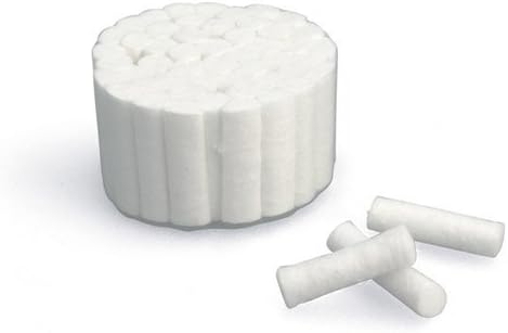 NTC Dental Cotton Rolls 40 Pack 100% Premium Cotton Highly Absorbent White
