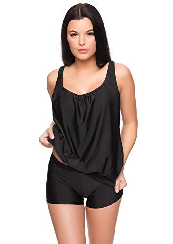 Octopus 3tlg. Damen Oversize Tankini Set zum Kombinieren! 2 Oberteile und 1 Hotpants f5495 – Bild 3