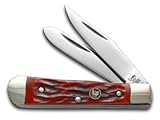 Hen & Rooster HR422RJB-BRK Baby Trapper Red Jigged Bone