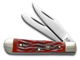 Hen & Rooster HR422RJB-BRK Baby Trapper Red Jigged Bone