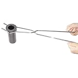 18'' 45cm Crucible Tongs Chrome-Plated Steel Crucible Clamp for Graphite Crucibles