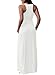 Dearlovers Women's Sleeveless Racerback Loose Plain Maxi Casual Dress with Pockets Medium Size White